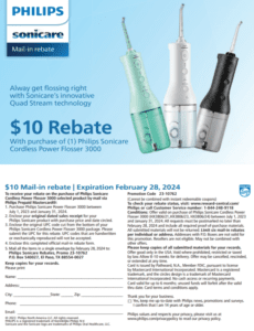Philips Sonicare Rebate Form 2025