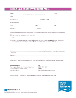 Princess Shareholder Benefit Request Form 2023 Printable Forms Free 
