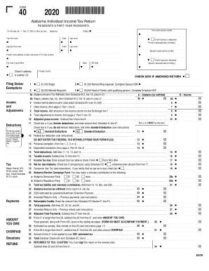 Printable Alabama State Tax Form 2025