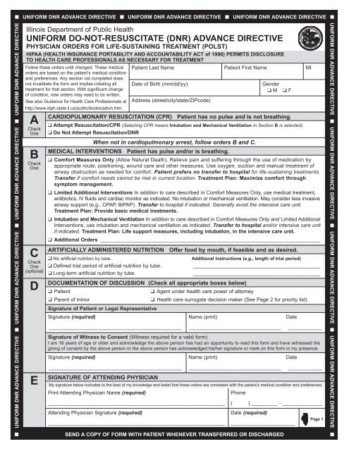 Printable Do Not Resuscitate Form Ontario Printable Forms Free Online