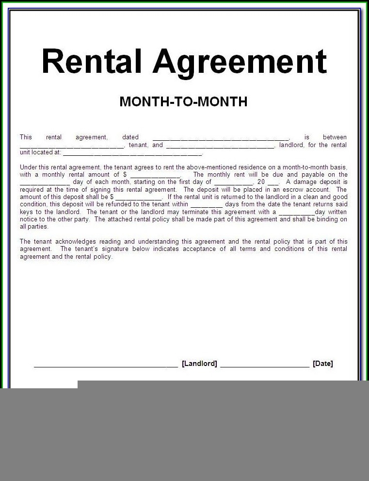 Printable Free Spanish Rental Agreement Template Printable 