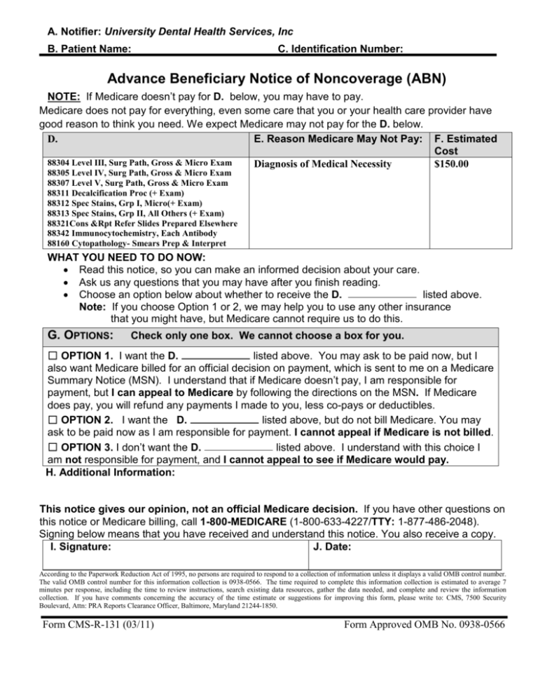 Printable Medicare Abn Form 2025 Tiff Shandra
