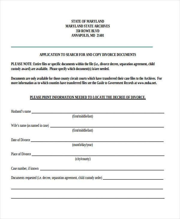 Printable Separation Agreement Ontario