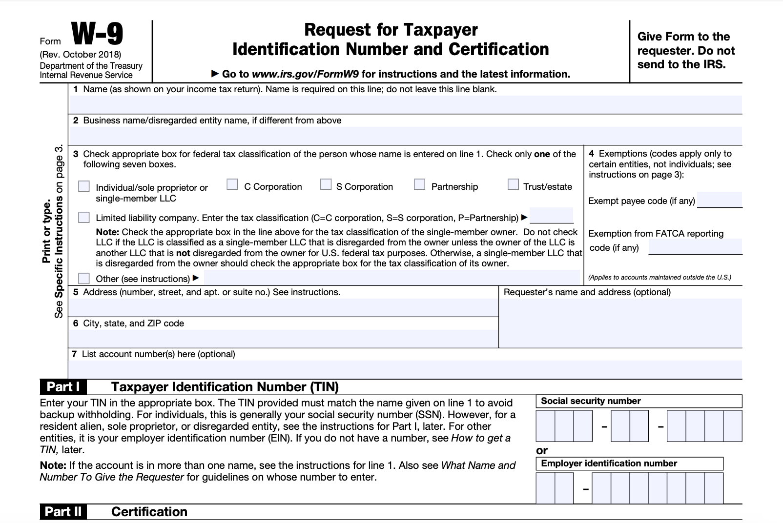 Printable W9 Tax Form 2025 Printable Free Irs Lola Shepherd