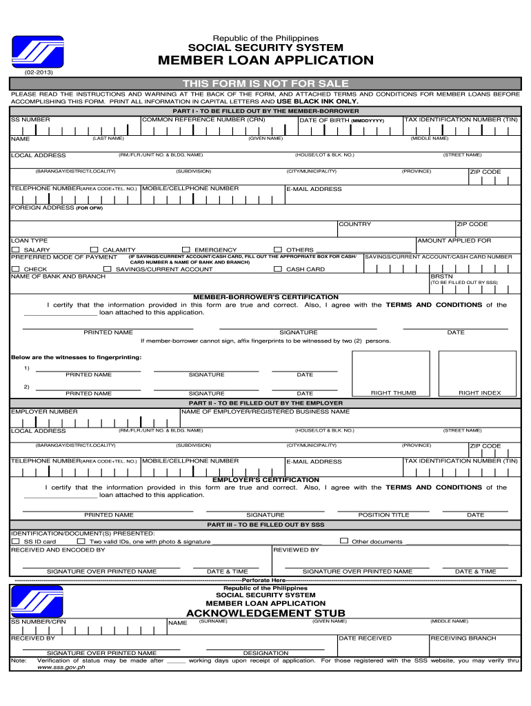 Printable Acop Form Sss 2025