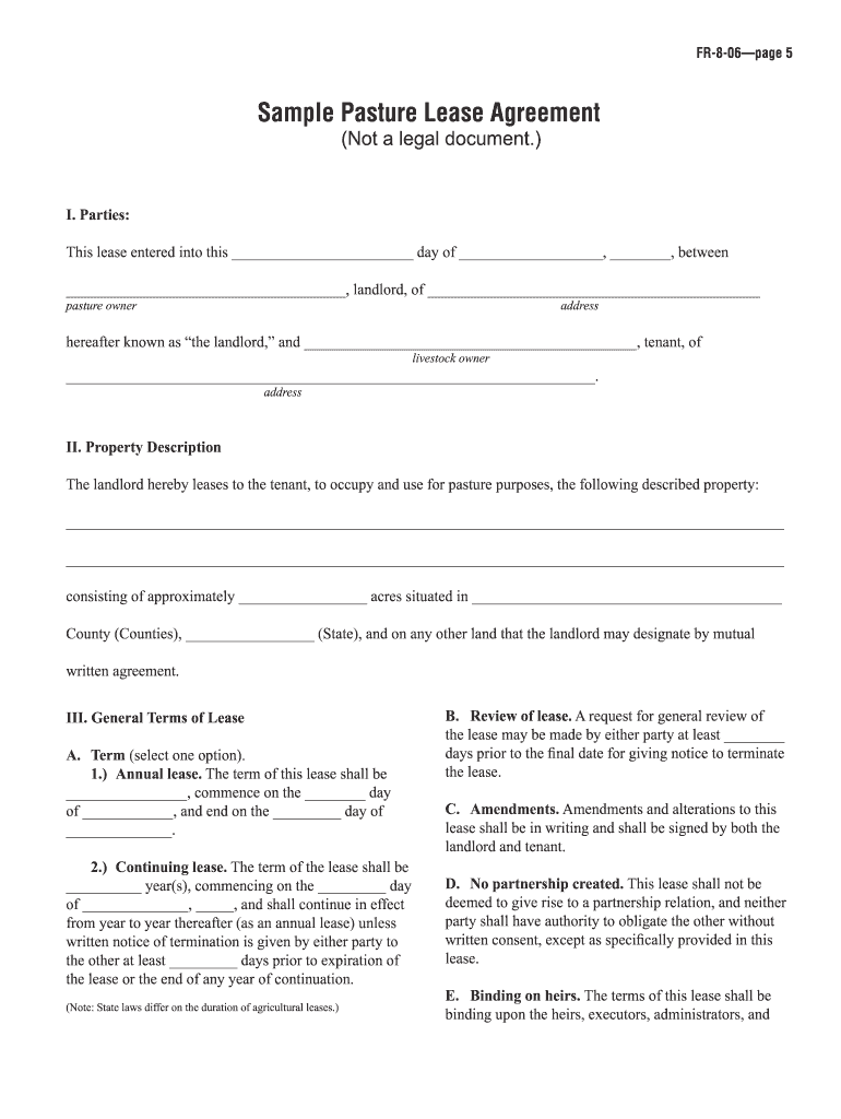 Texas Cattle Lease Agreement Form Printable Form Templates And Letter