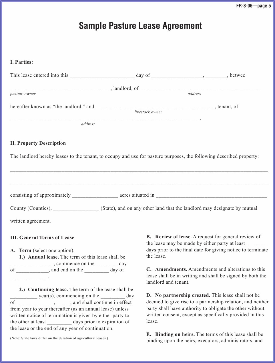Texas Grazing Lease Agreement Template Template 2 Resume Examples 