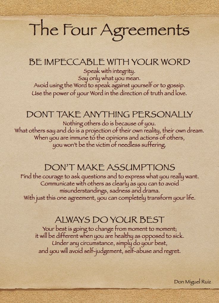 The Four Agreements Quotes QuotesGram