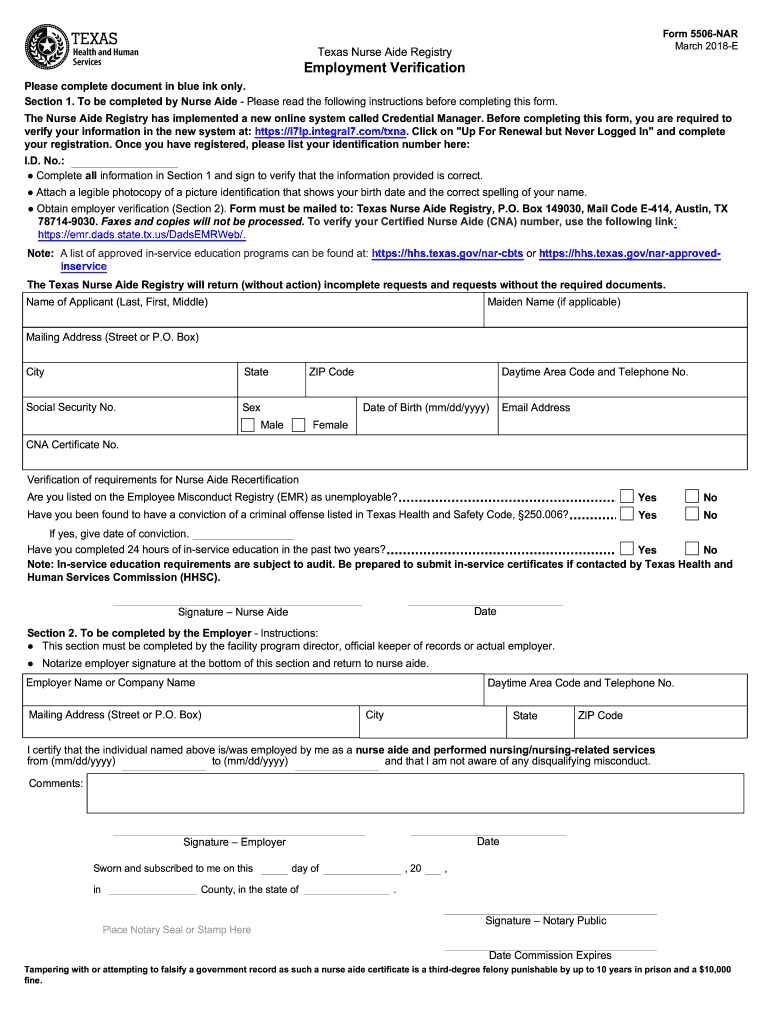 TX 5506 NAR 2018 2022 Fill And Sign Printable Template Online US 