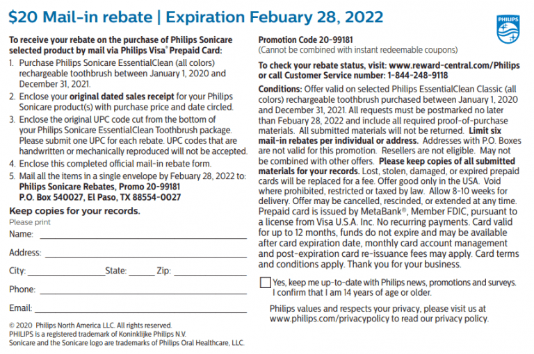 Using Sonicare Rebate Form To Maintain Your Oral Health