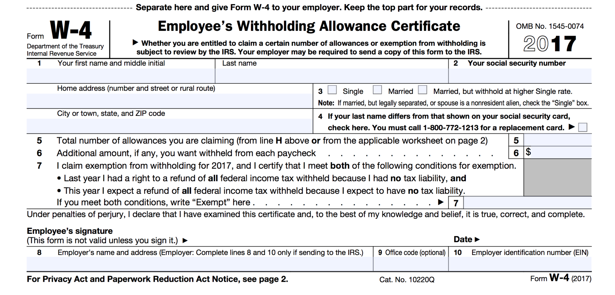 W 4r Form 2025 Printable