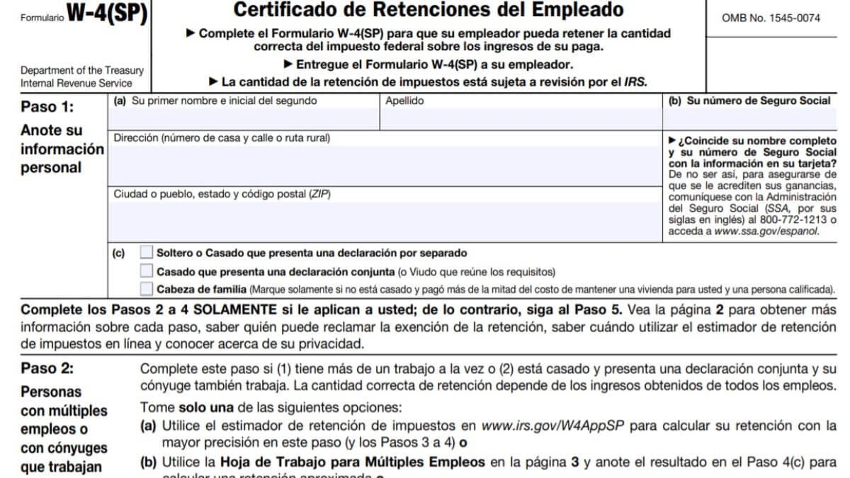 W4 2025 Form Printable Abigail Brigden