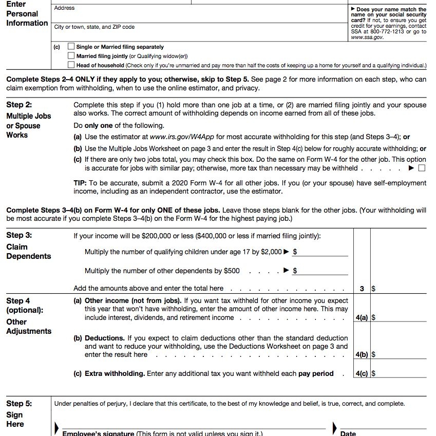 W4 2025 Form Printable Flora L Clark