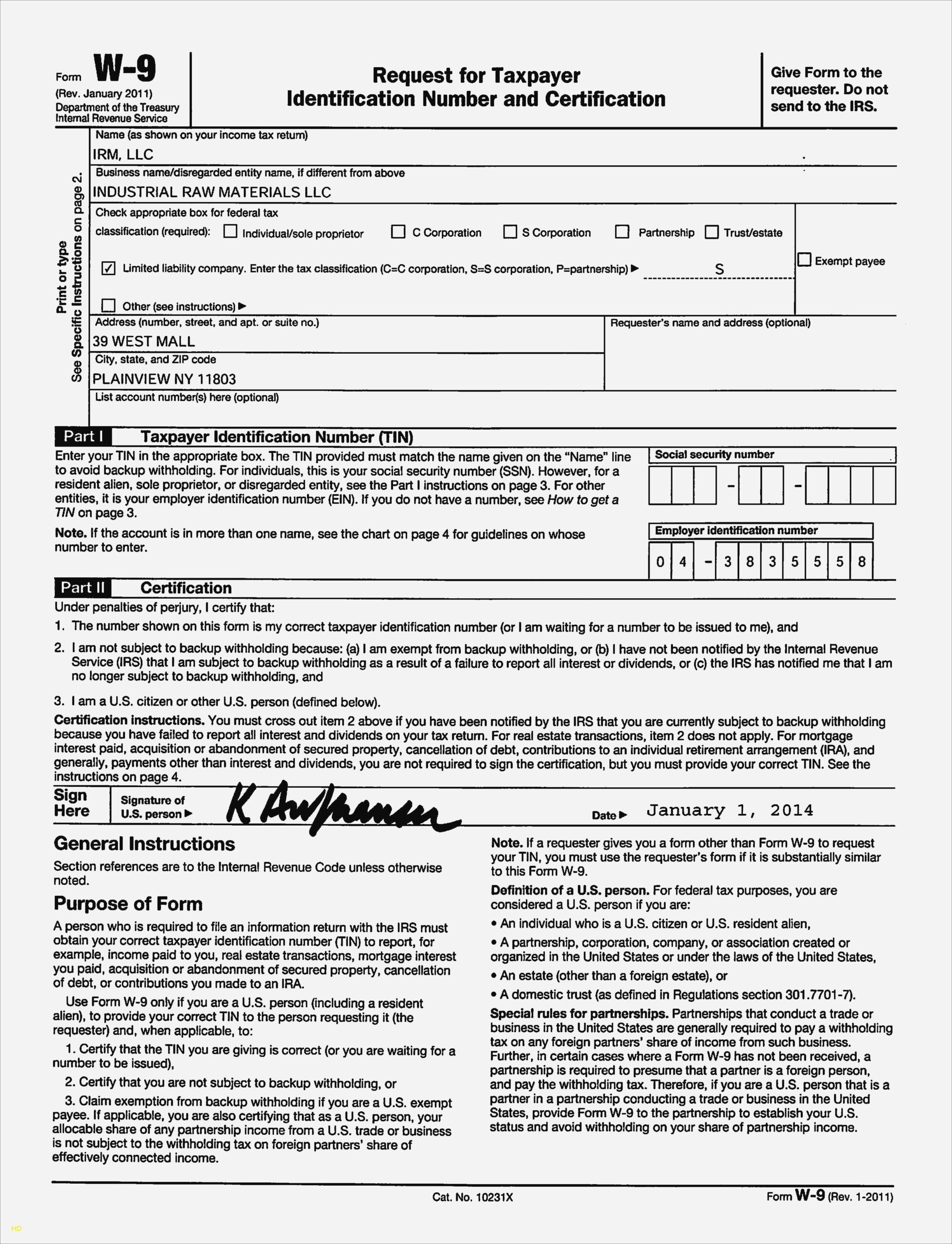 W9 Form 2025 Free Printable Patrick Grieve