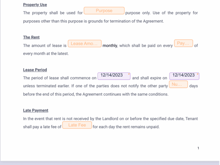 Washington State Rental Agreement PDF Templates Jotform