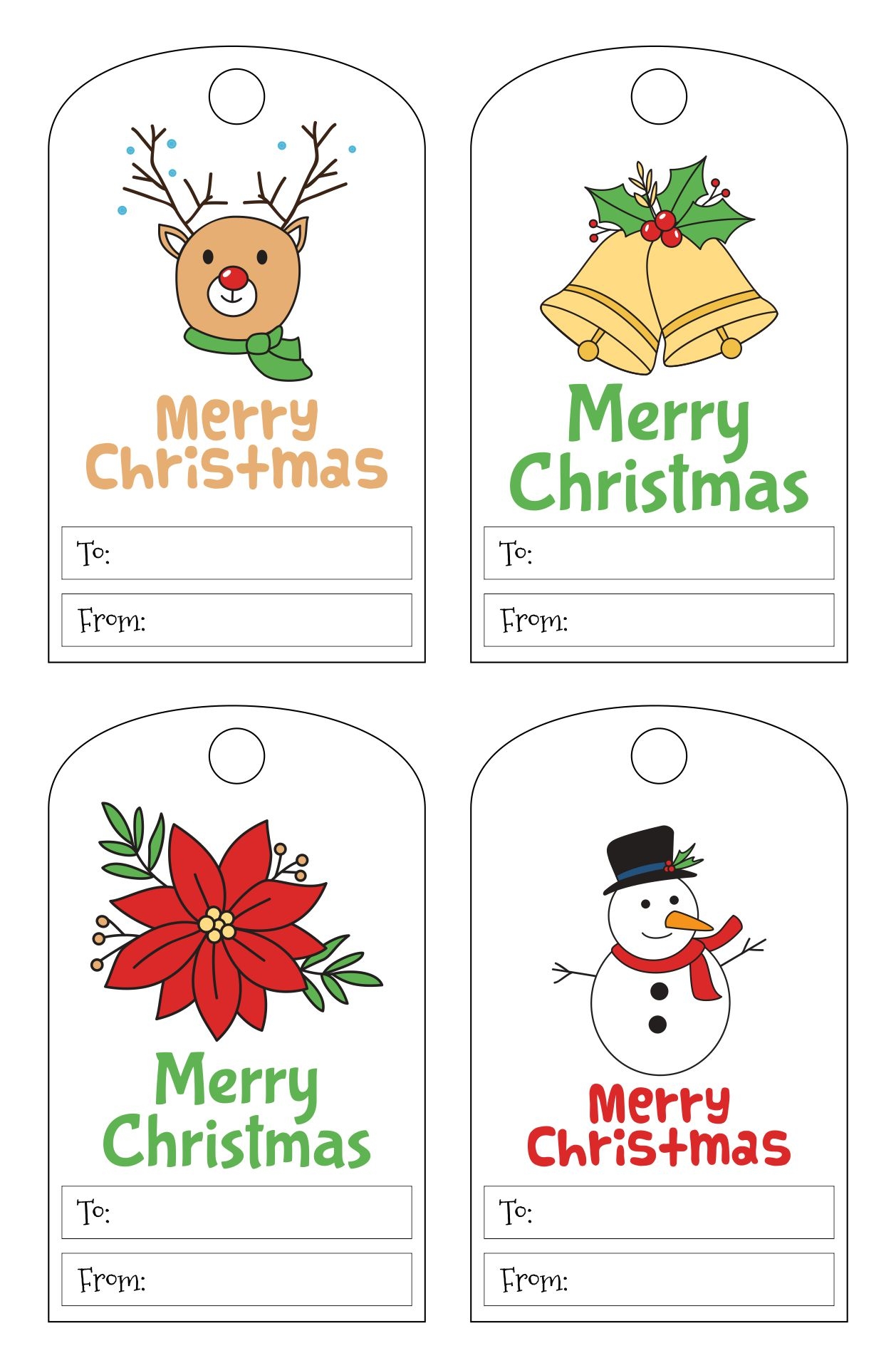 Printable Christmas Labels Templates