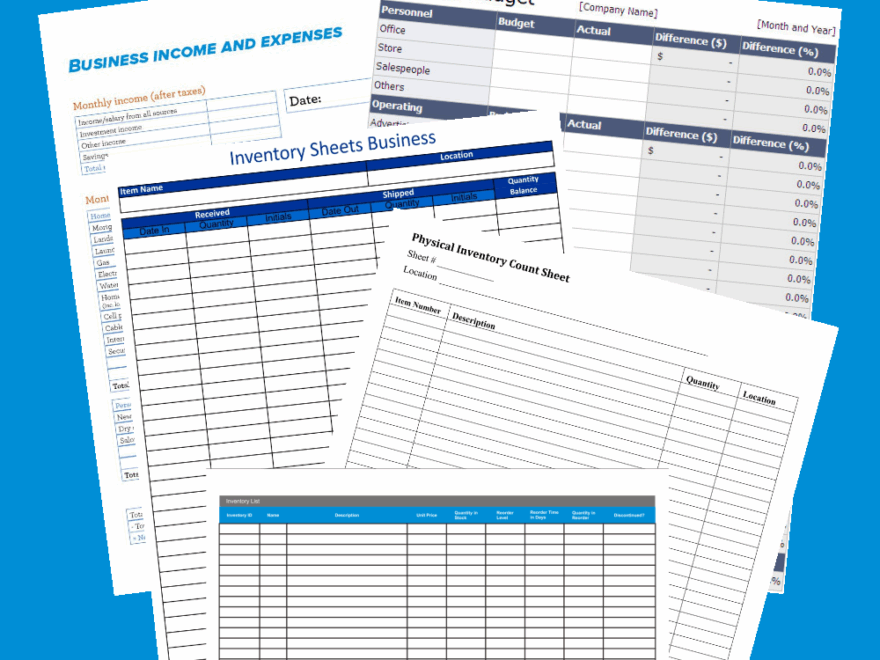10 Best Free Printable Spreadsheets For Business PDF For Free At Printablee