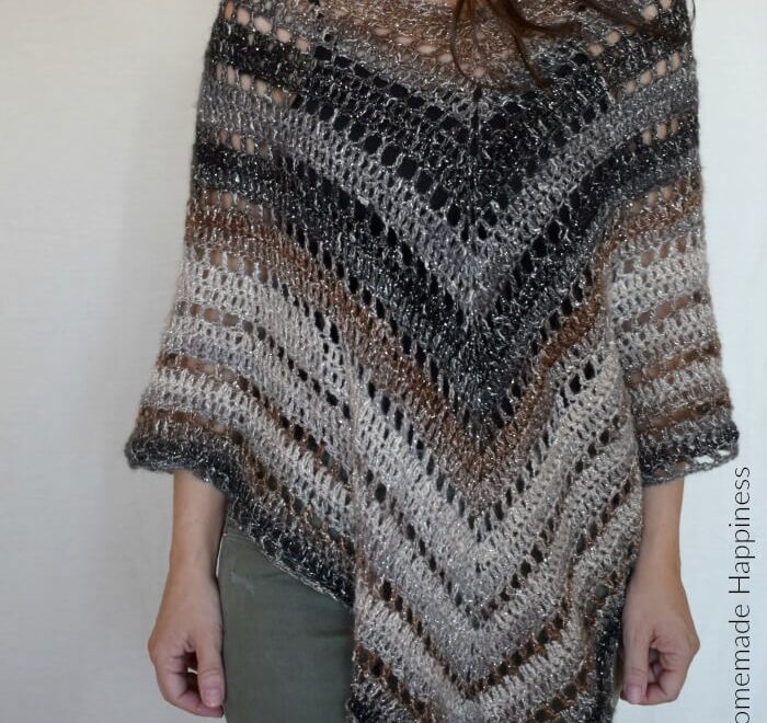 10 Free Easy Crochet Poncho Patterns For Beginner