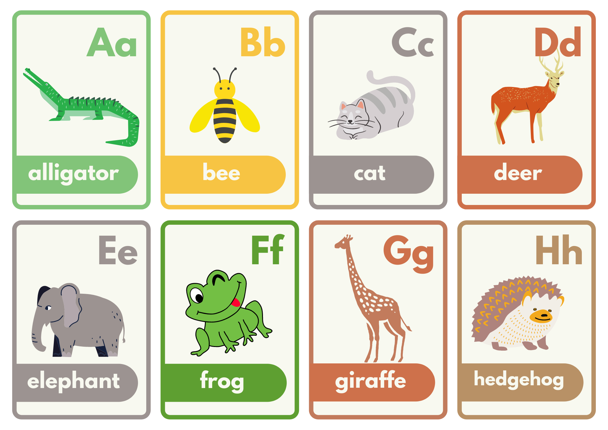 10 Printable Alphabet Flash Cards For Baby PDF Free Preschool
