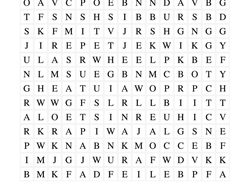 100 Printable Word Search Puzzles Incl Solutions PDF 8 5 X 11 Instant