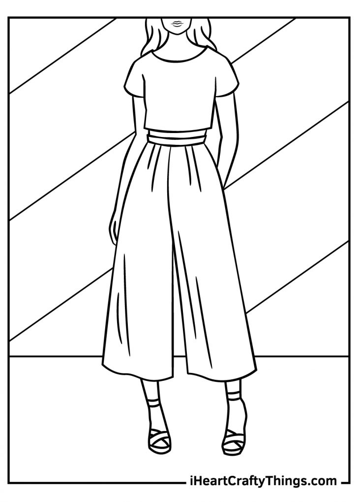 15 Fashion Coloring Pages 100 Free Printables 