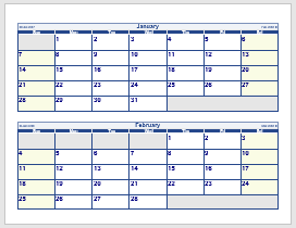 2025 Calendar With US Holidays MS Word Download