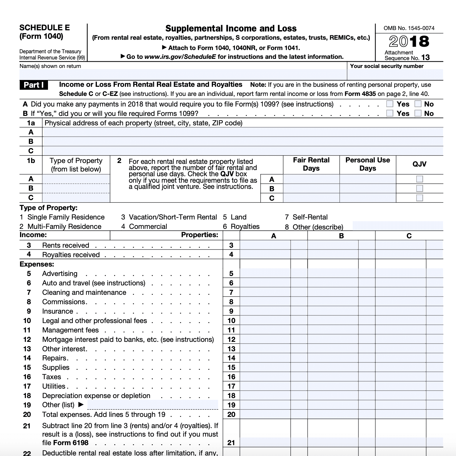2025 Form 1040 Schedule E A Comprehensive Guide Ella J Conrick