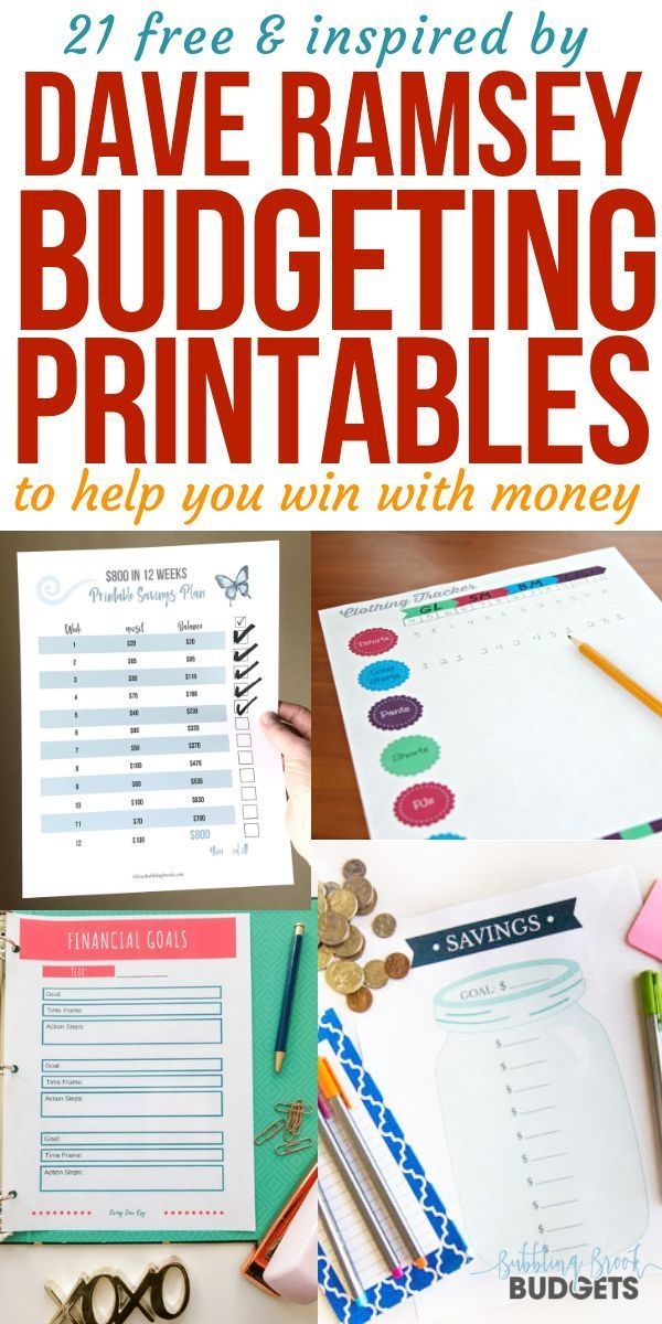 21 Awesome Free Dave Ramsey Budgeting Printables That 39 ll Help You Win 