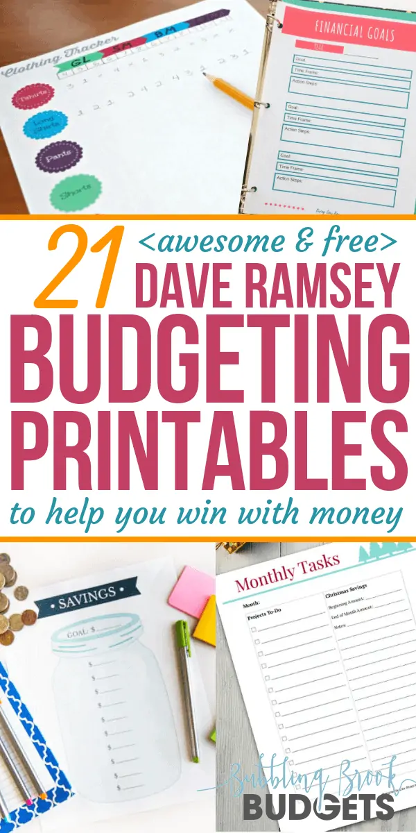 21 Awesome Free Dave Ramsey Budgeting Printables That 39 ll Help You Win 