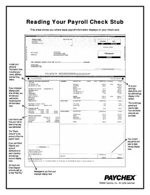 21 Printable Pay Stub Template Free Forms Fillable Samples In PDF 
