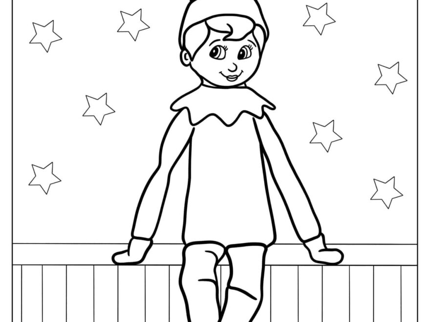 26 Elf On The Shelf Coloring Pages Free PDF Printables