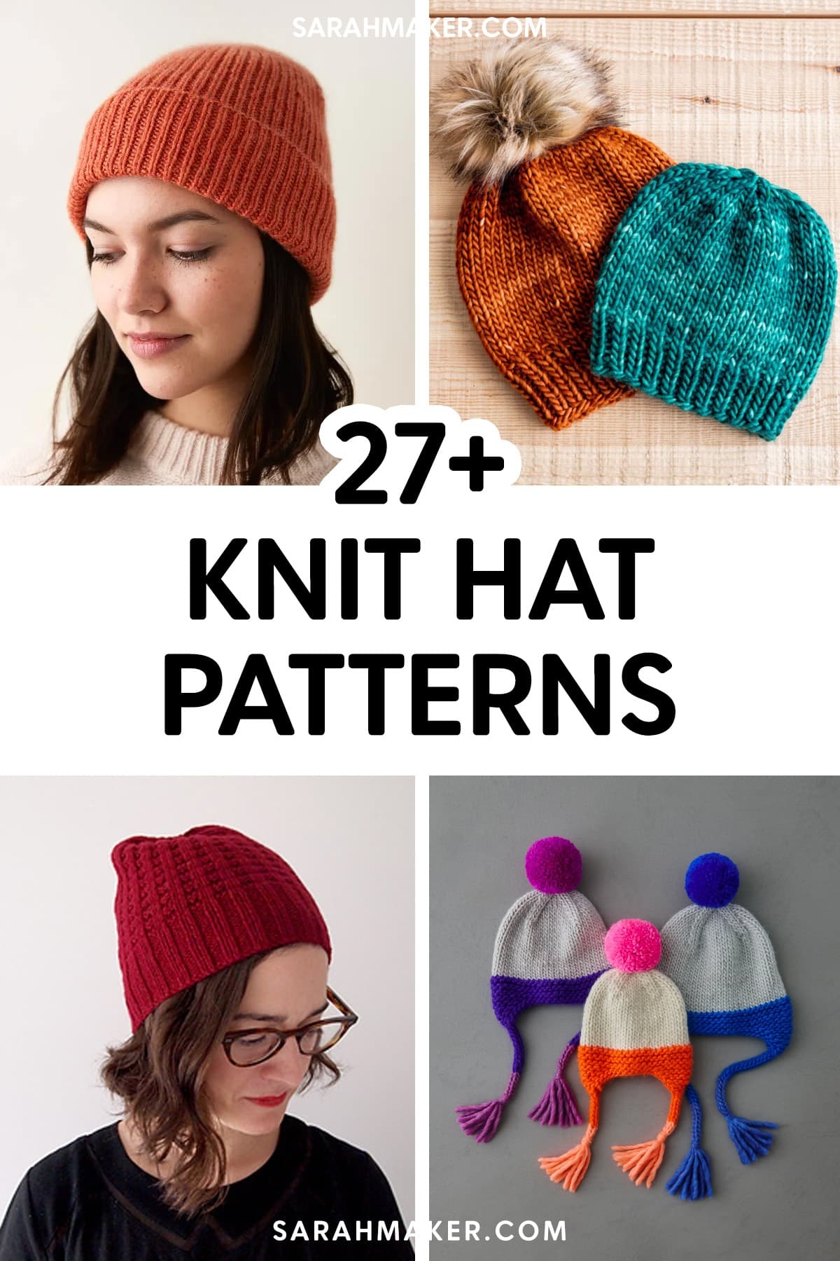 27 Free Easy Knit Hat Patterns Sarah Maker