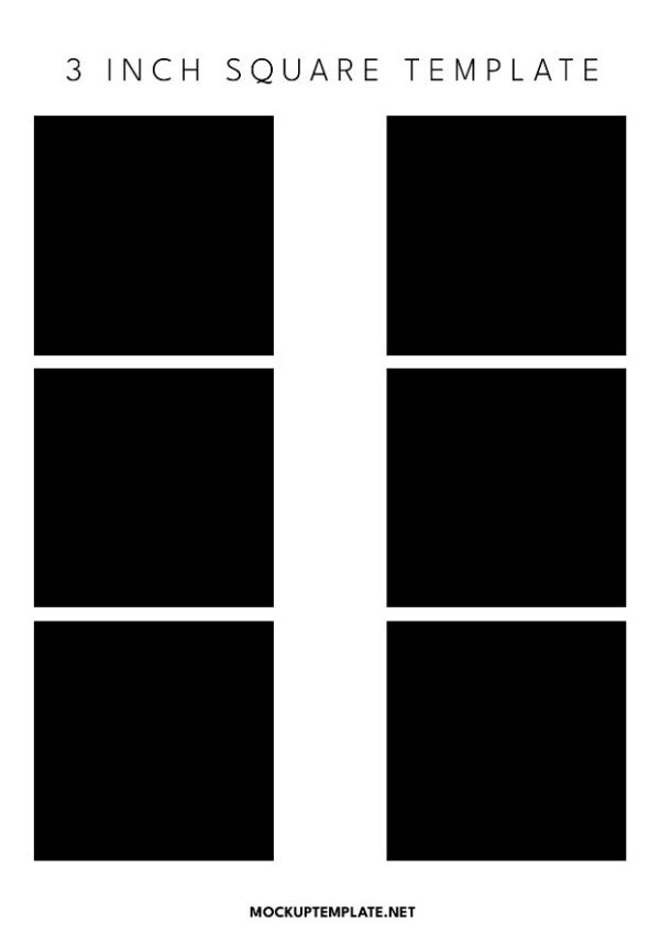 3 Inch Square Template Printable