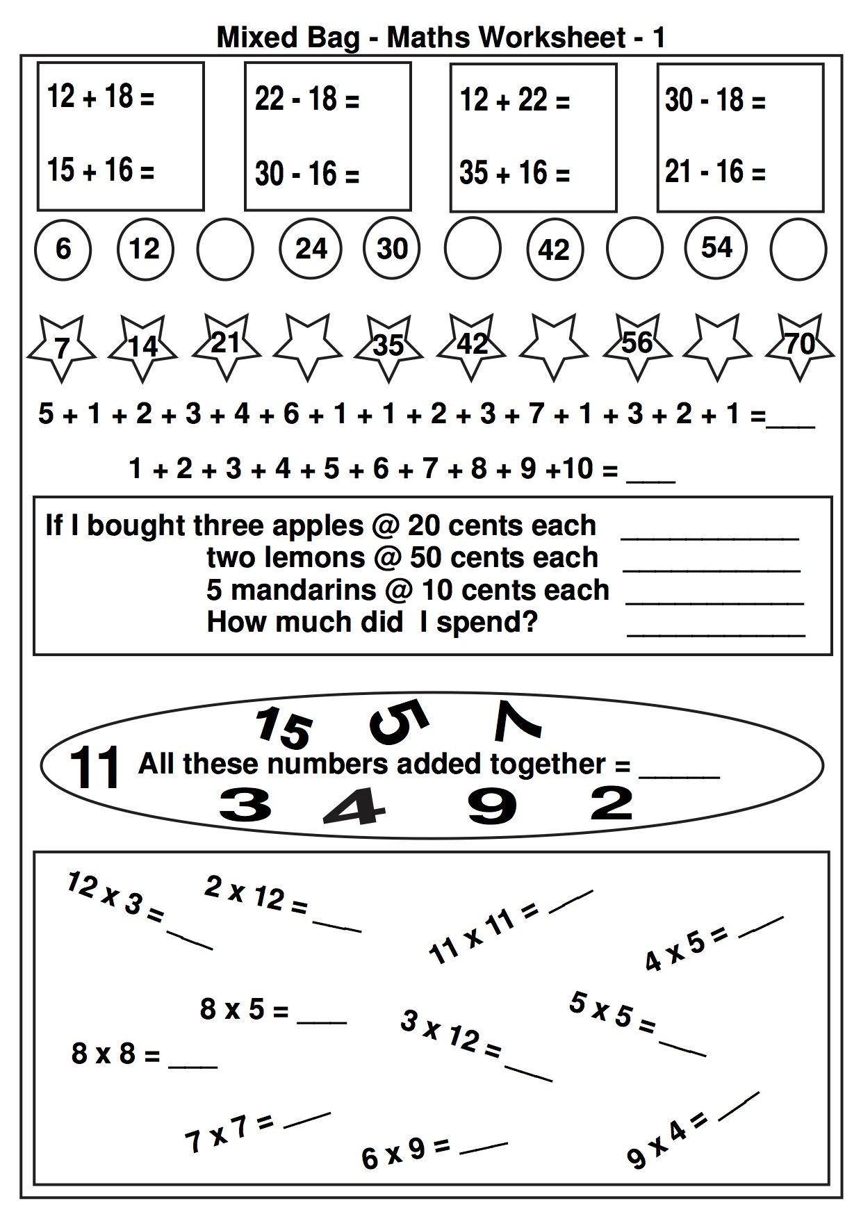 2nd Grade Math Worksheets Best Coloring Pages For Kids 10 Printable 