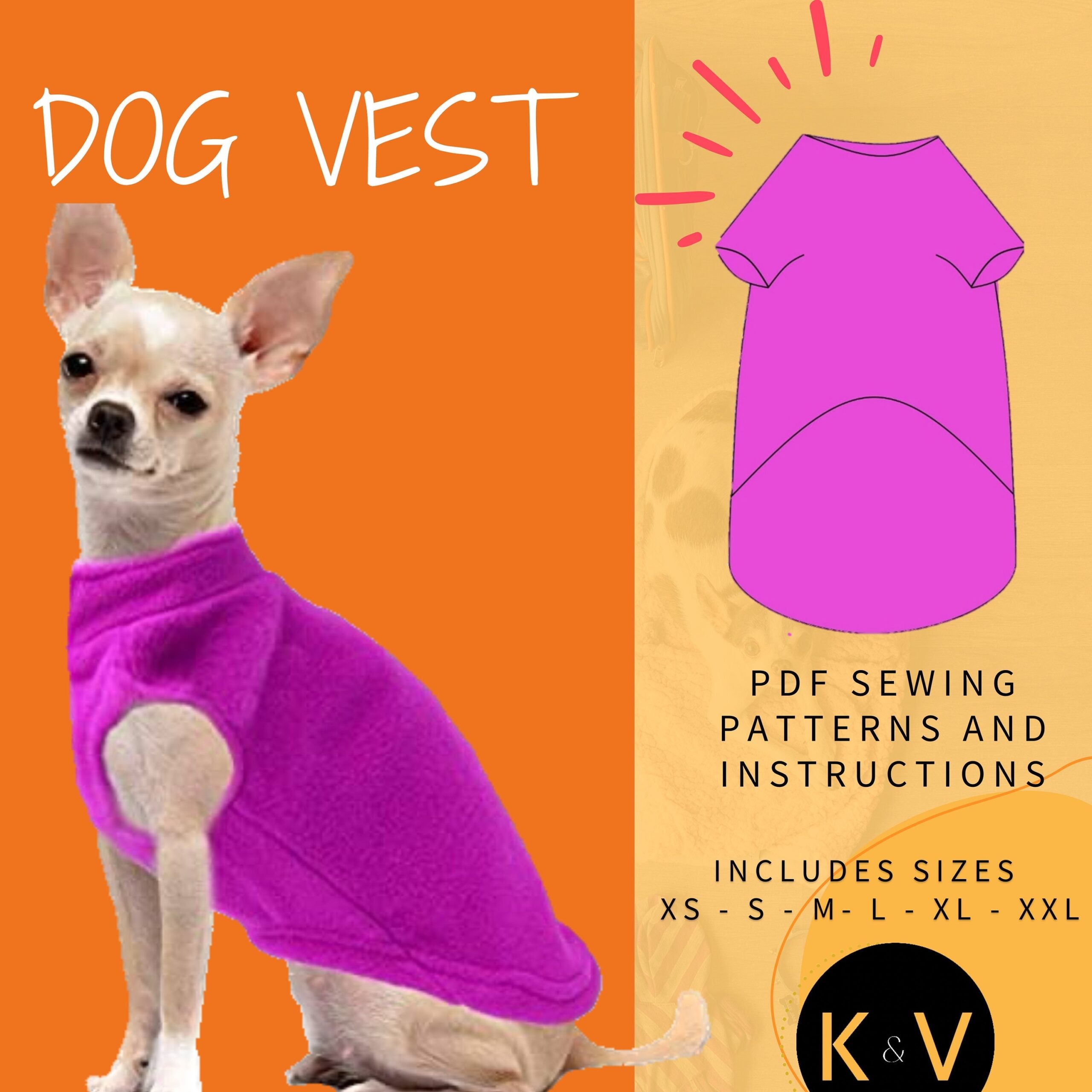30 Dog Vest Sewing Pattern Free MalenaIyla