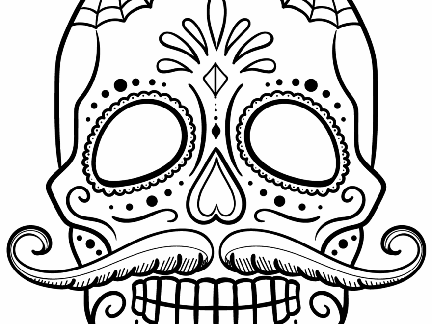 30 Free Printable Sugar Skull Coloring Pages