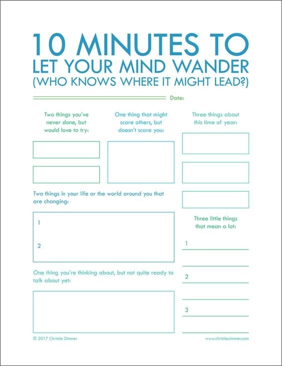 Mindfulness Questions Color Printable Adults