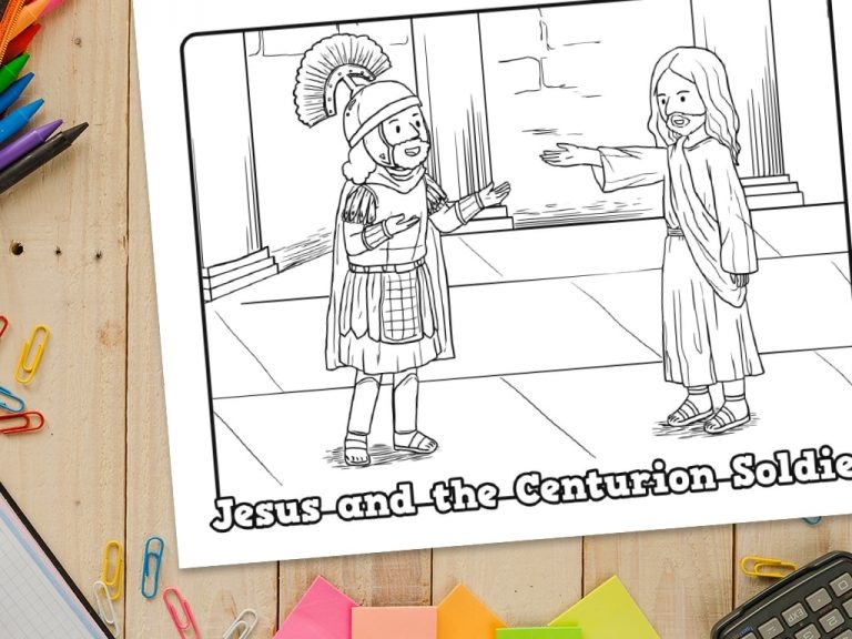 39 Jesus And The Centurion Soldier 39 Printable Coloring Sheet MinistryArk