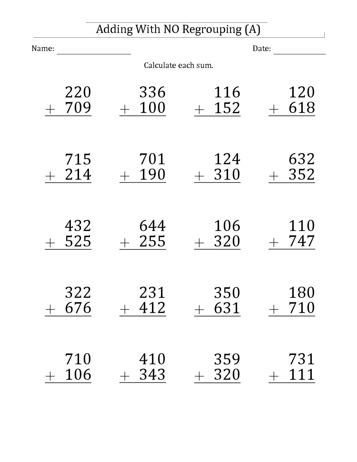 3rd Grade Worksheets Printable