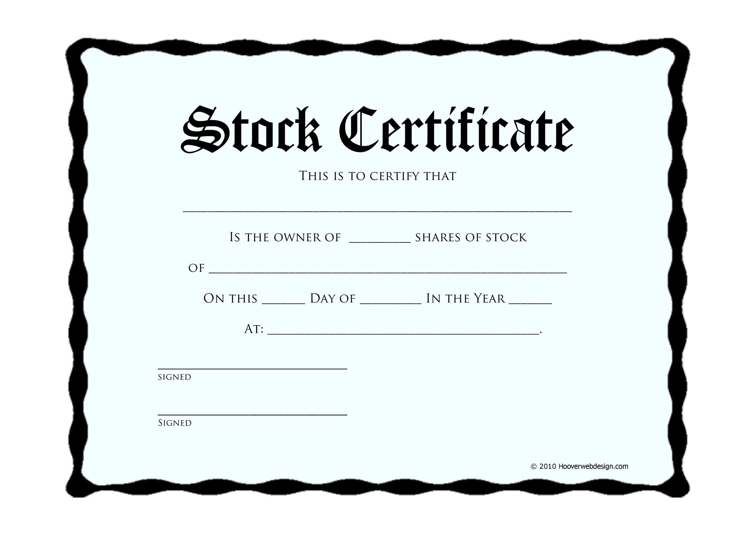 40 Free Stock Certificate Templates Word PDF Template Lab 40 Free Stock Certificate Templates Word PDF Template Lab