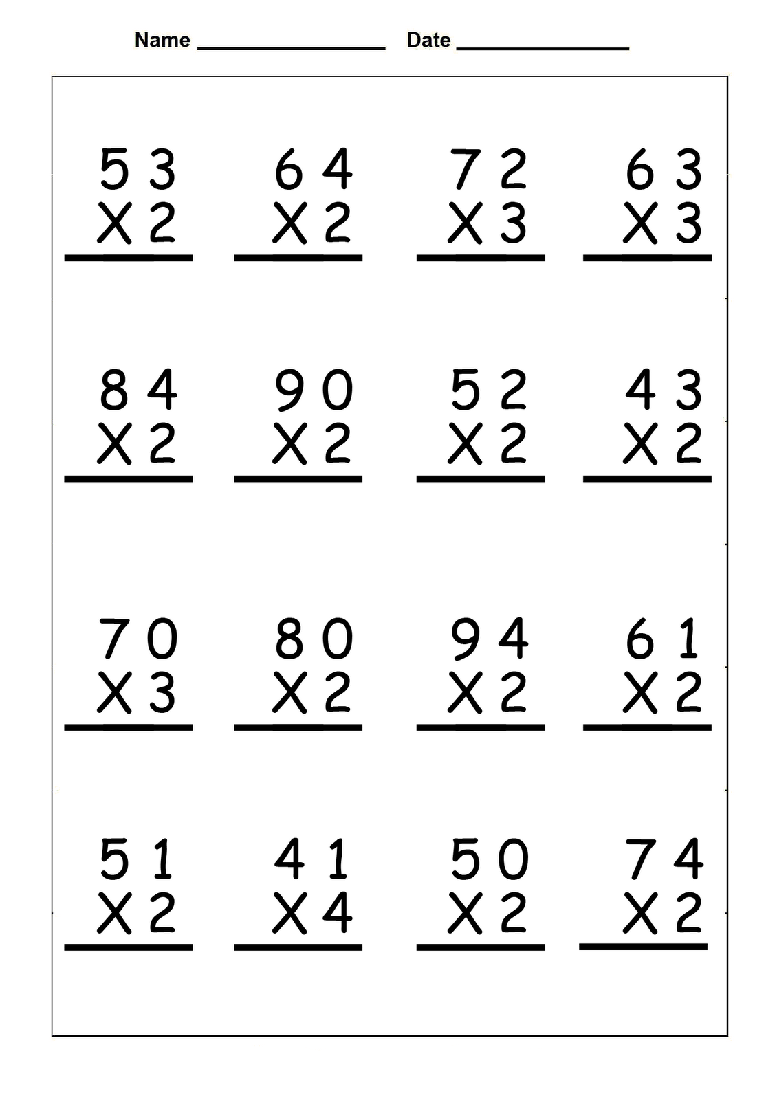 4th Grade Math Worksheets Free And Printable Appletastic Learning 