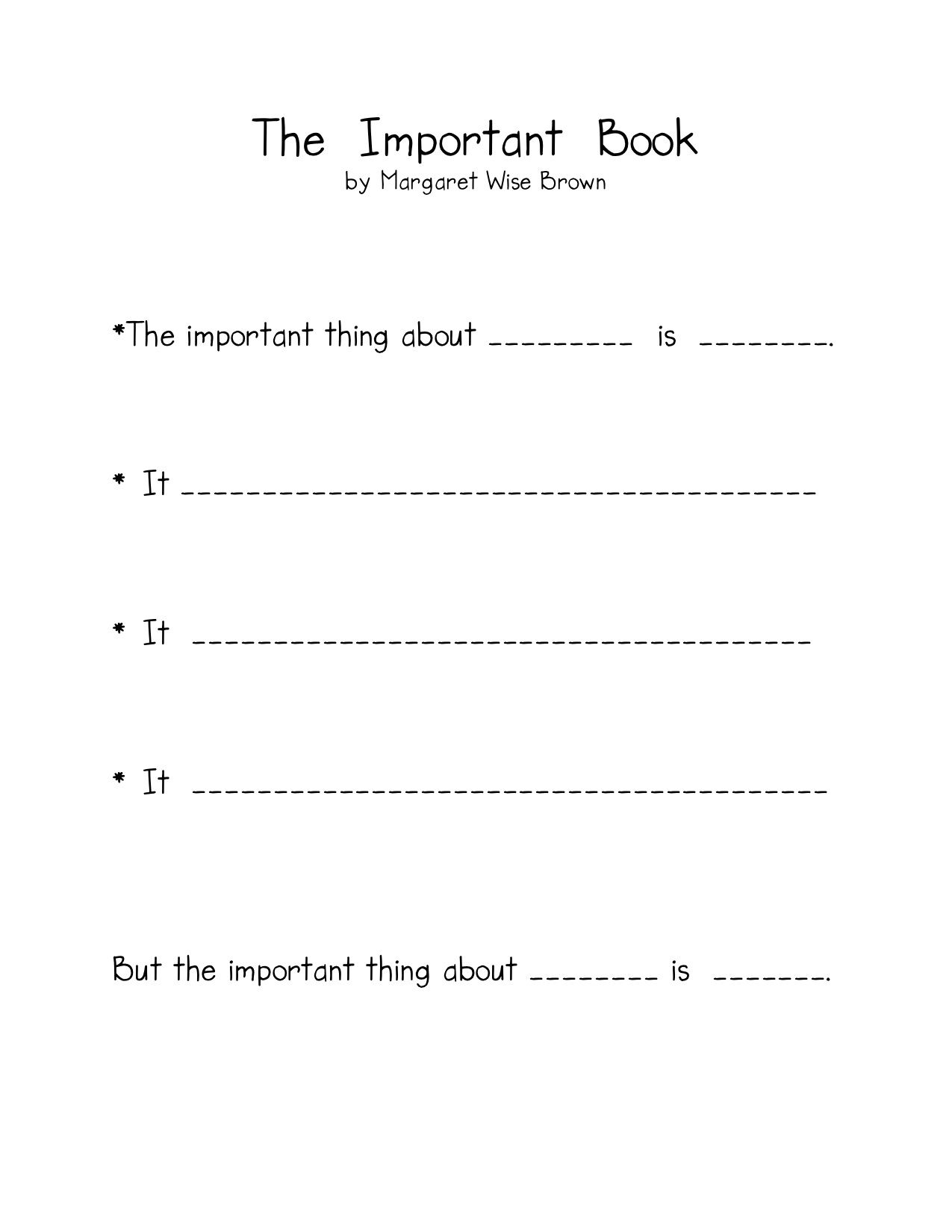 5 Best The Important Book Printables Artofit