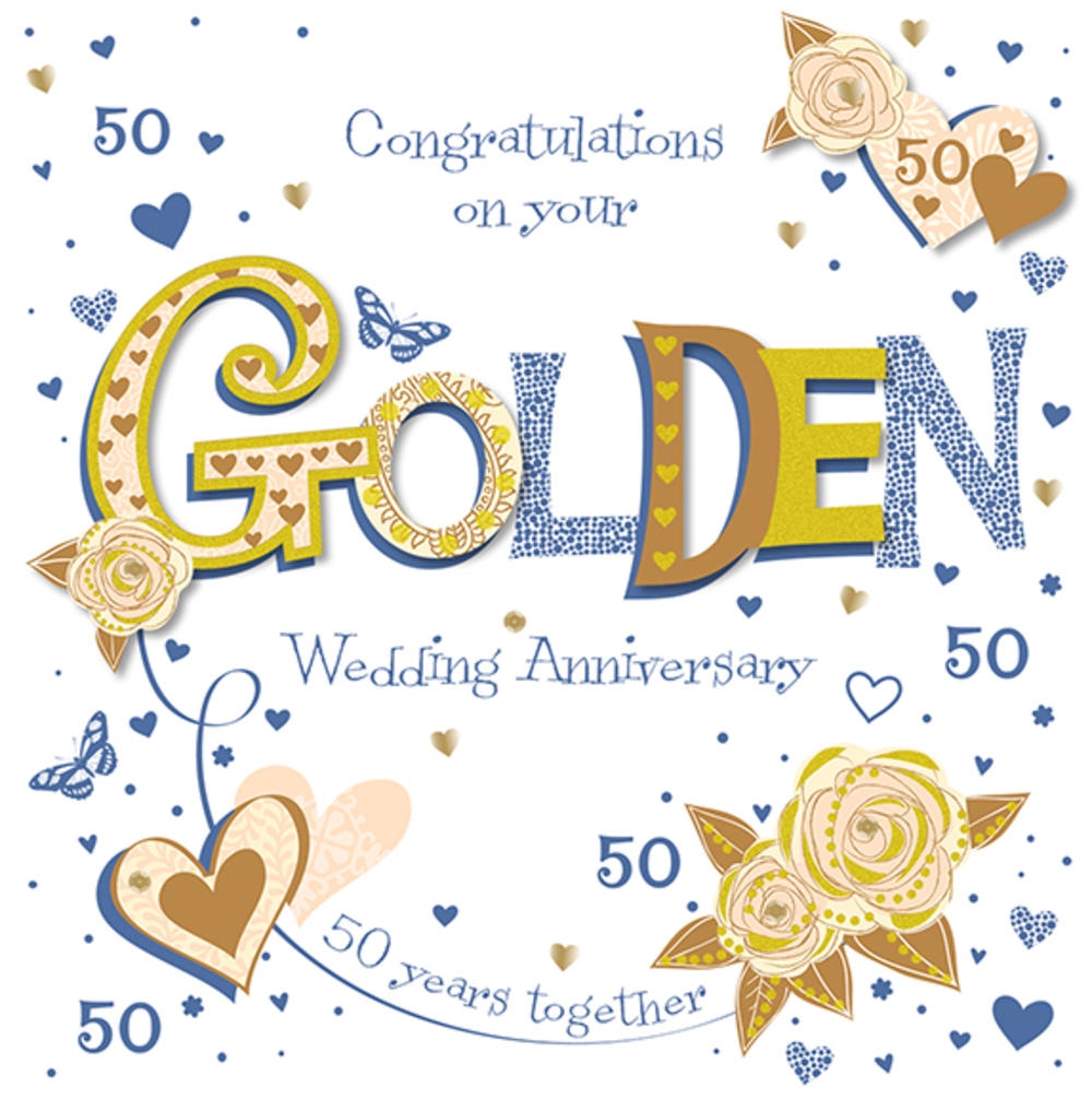 50th Wedding Anniversary Cards Free Printable