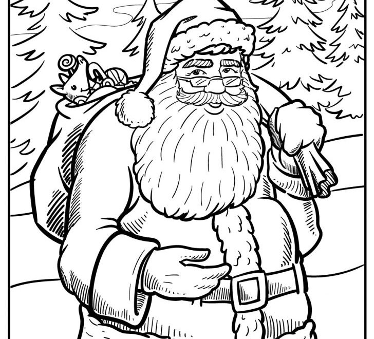 55 Santa Claus Coloring Pages 100 Free Printable Sheets