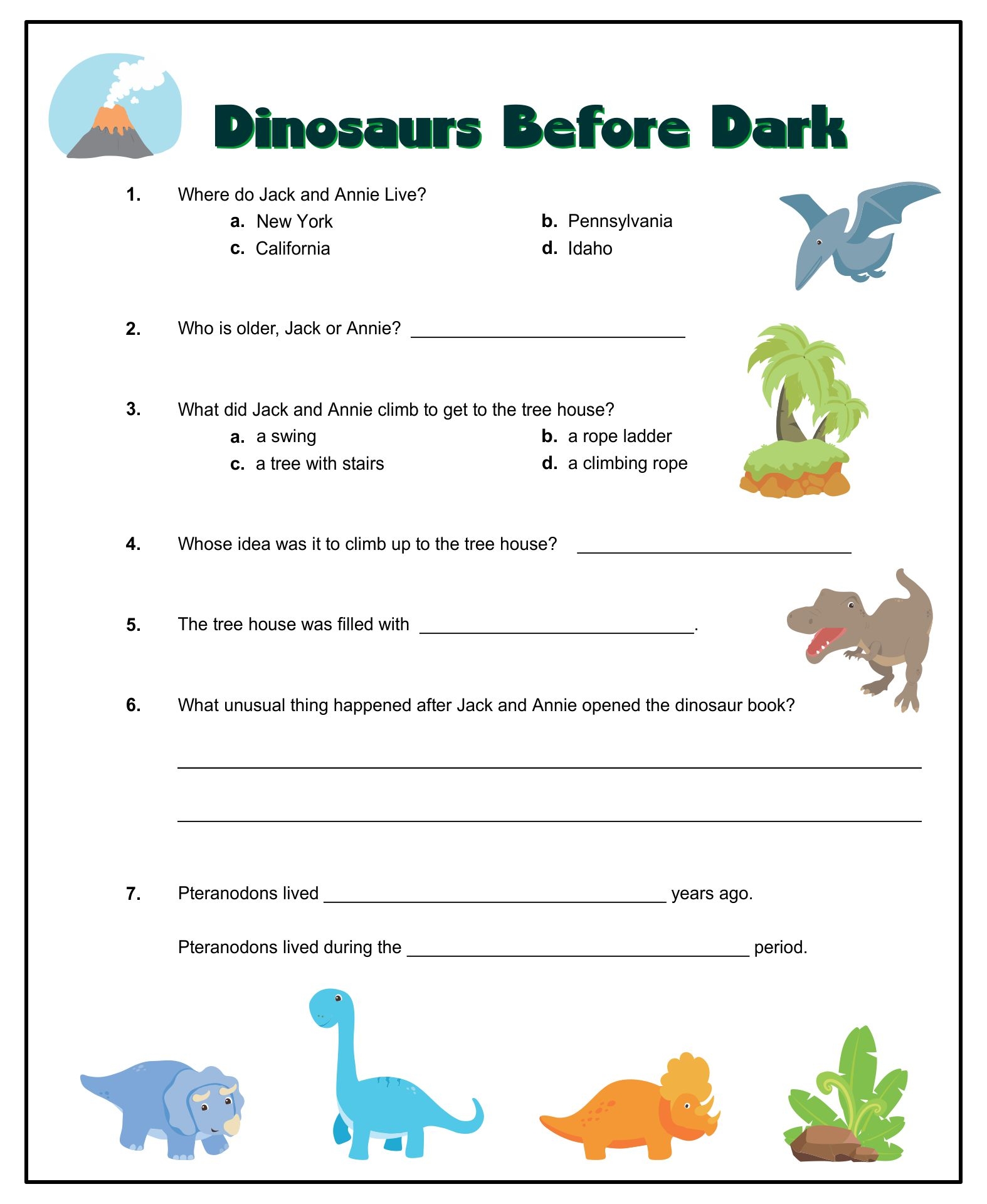 6 Best Images Of Magic Tree House Printables Magic Tree House 