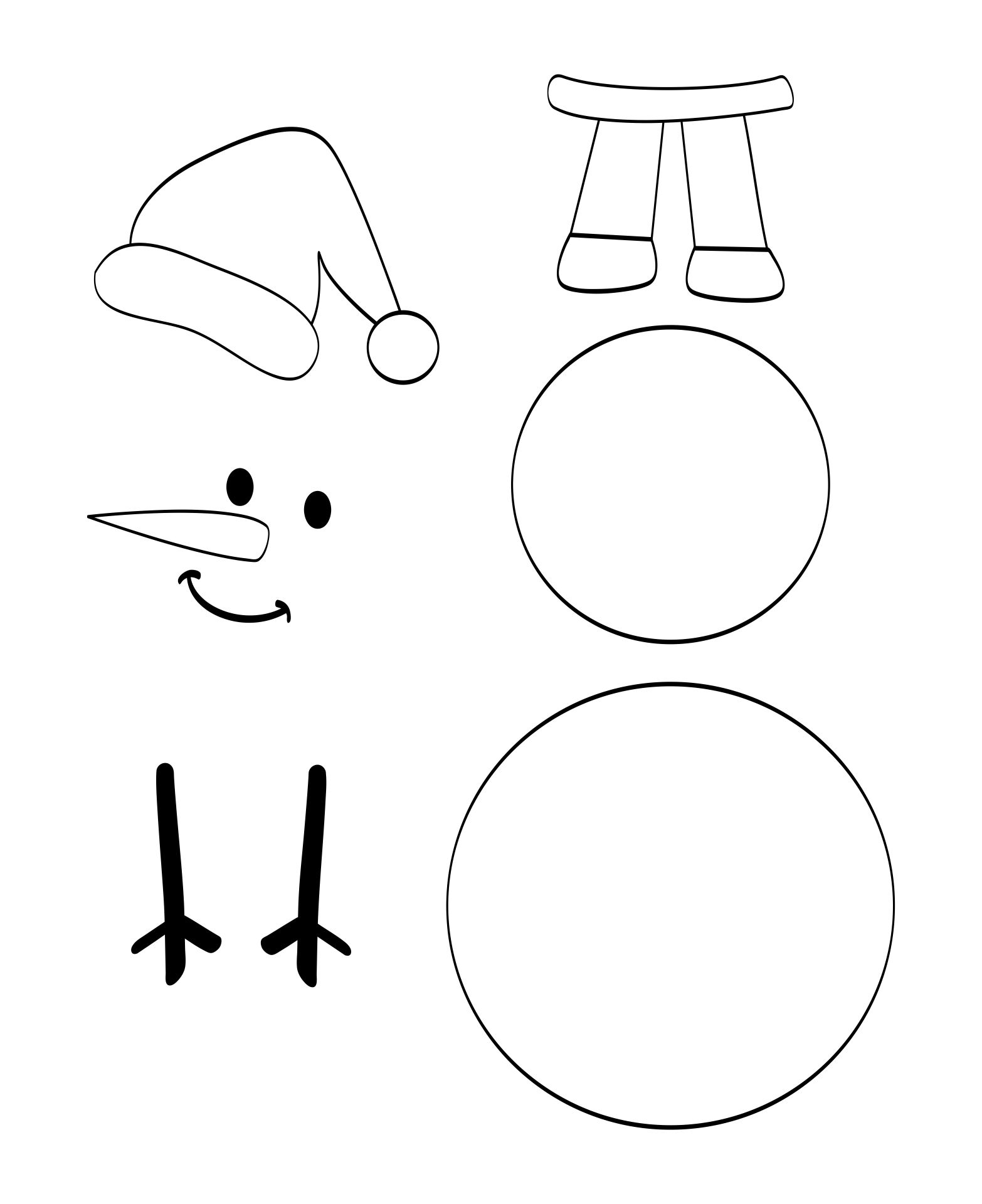 6 Best Images Of Printable Snowman Cut Out Pattern Printable Snowman 