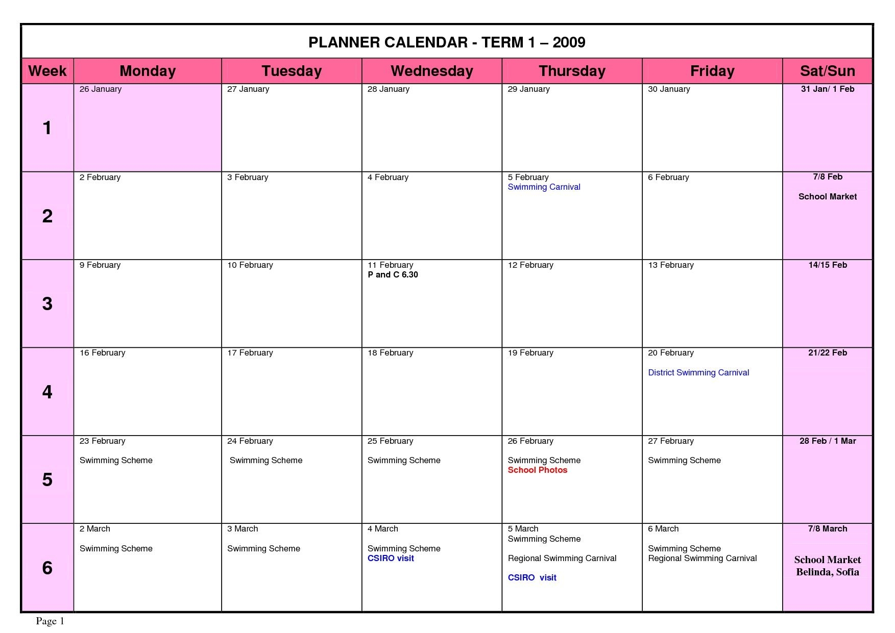 7 Best Images Of High School Planners Printable Free Free Printable 