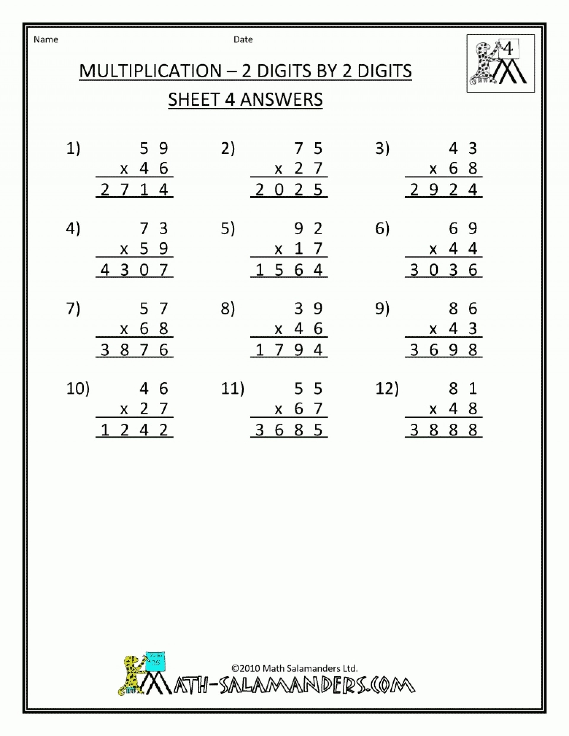 Free Printable 7th Grade Worksheets