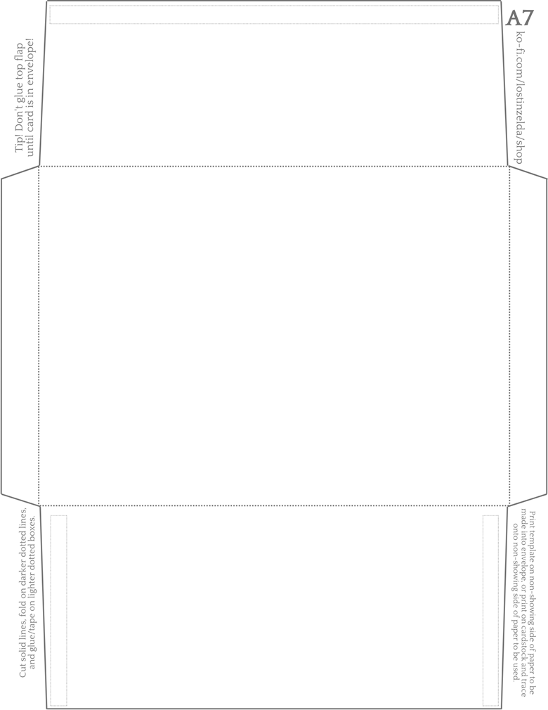 A7 5x7 quot And A6 4x6 quot Envelope Templates Printable Envelope 5x7 