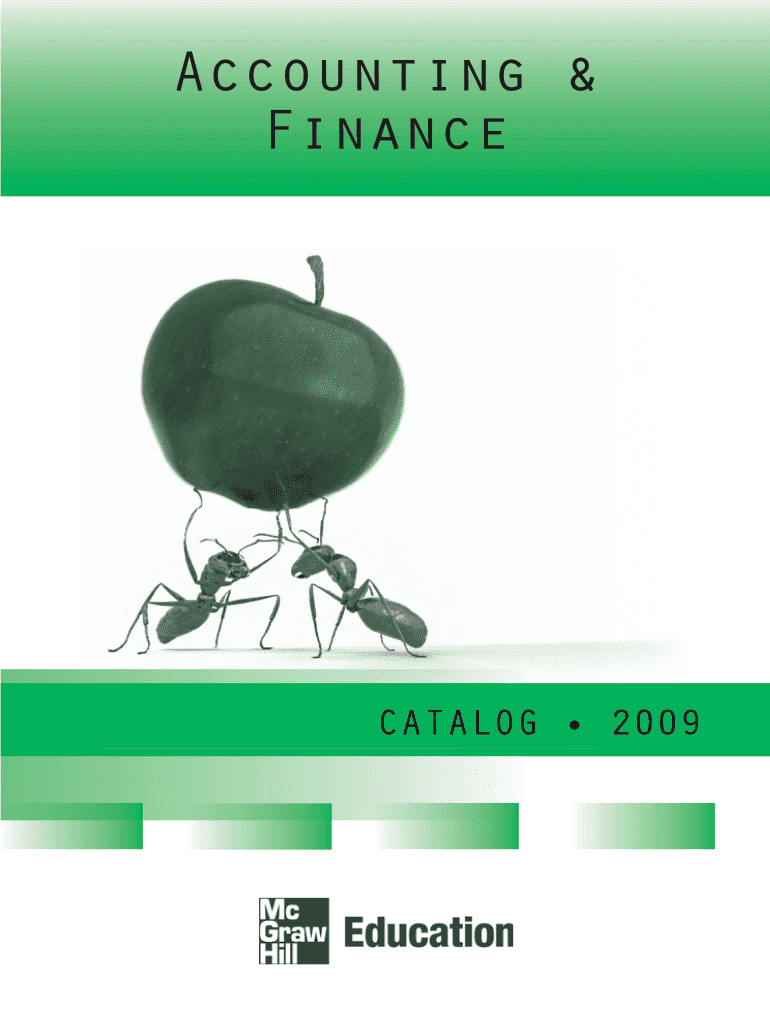 Accounting Finance McGraw Hill Books Form Fill Out And Sign 